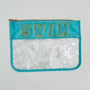 Swim Pouch with Chenille Patches